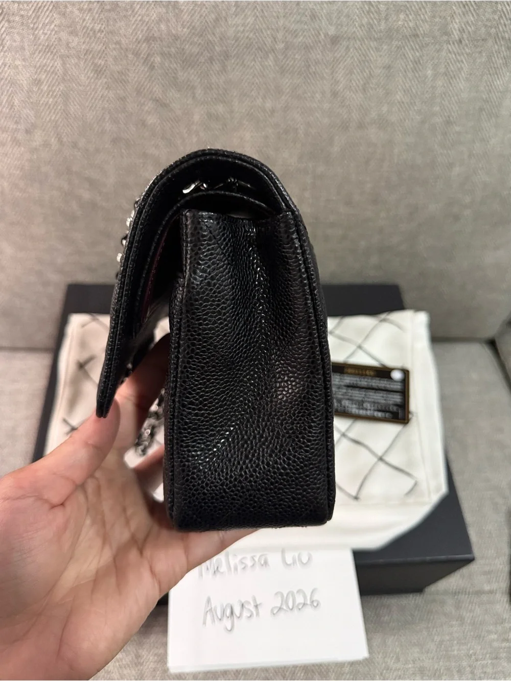 CHANEL Black Medium Double Flap with SHW
